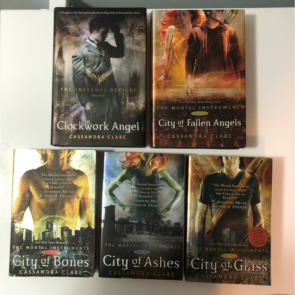 Cassandra Clare Books Infernal Devices Clockwork Angel & Mortal Instruments 1-4